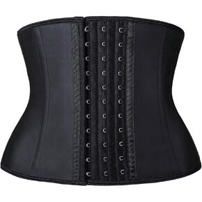 YIANNA Short Torso Waist Trainer Corset for Tummy Control Underbust Sports Workout Hourglass Body Shaper