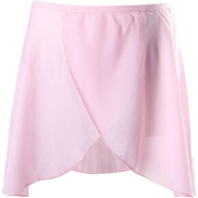 Wanlvhu Ballet Wrap Skirt for Girls Pull-On Chiffon Dance Skirt for Toddler Women