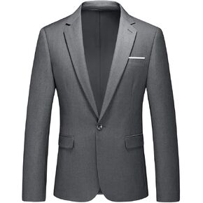 Men's Casual Slim Fit Suit Blazer Jacket One Button Lightweight Sport Coats Formal Dress Daily Business Suit Jacket in Saudi Arabia