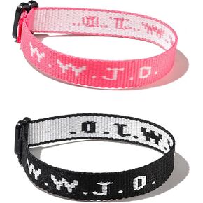 Pingyongchang WWJD Braided Rope Bracelet for Women Men What Would Jesus Do Handmade Bracelets Protection Pray Inspirational Religious Christian Bracelet for Women Men Teens Girl Jewelry in Saudi Arabia