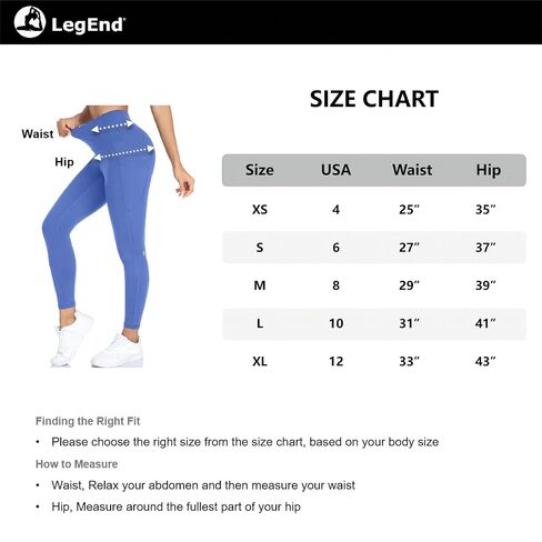 سروال يوجا ليجيند عالي الخصر مضغوط 7/8 رياضي مقاوم للقرفصاء من الألياف اللدنة in Kuwait
