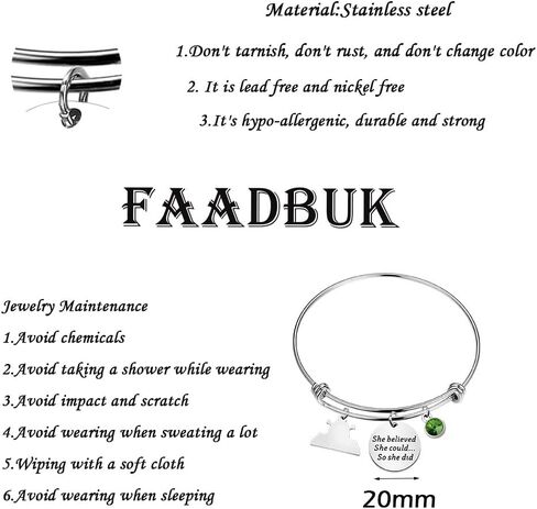 FAADBUK شريك سوار شريك المشجعين هدية شريك مجوهرات لقد اعتقدت أنها تستطيع ذلك حتى أنها قدمت هدية ملهمة لها in Saudi Arabia