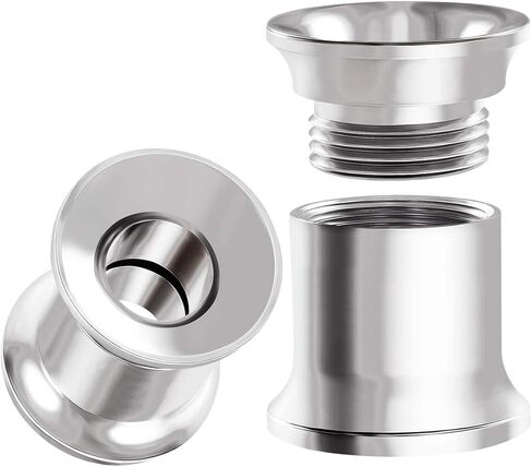 BIG GAUGES Pair of Internal Screw 316L Surgical Steel Double Flared Saddle Piercing Jewelry Stretcher Ear Plug Earring Lobe flesh Tunnel in Saudi Arabia