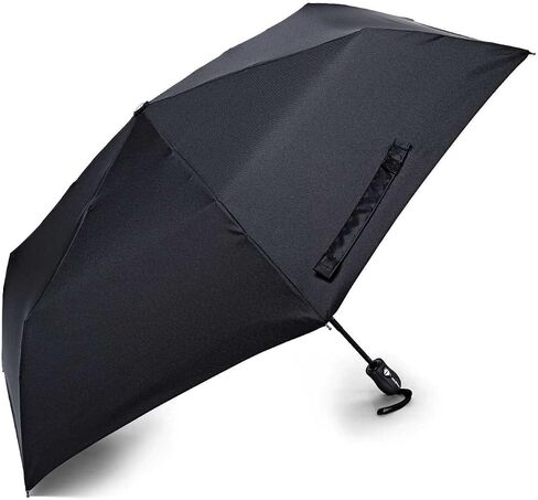 Samsonite Compact Auto Open/Close Umbrella, Black, One Size in Saudi Arabia