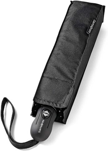 Samsonite Compact Auto Open/Close Umbrella, Black, One Size in Saudi Arabia