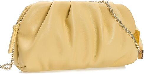 CHARMING TAILOR Chic Soft Vegan Leather Clutch Bag Dressy Pleated PU Evening Purse for Women in Saudi Arabia