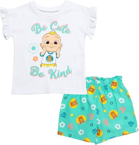 CoComelon JJ T-Shirt and Shorts Outfit Set Infant to Toddler in Saudi Arabia