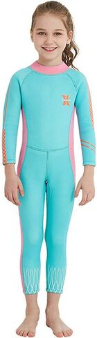 Little Kids Girls Boys UV Protection Swimsuits 2.5mm Neoprene Keep Warm Wetsuit Long Sleeves Diving Suits in Saudi Arabia