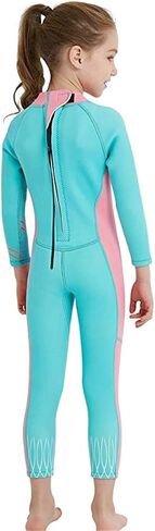 Little Kids Girls Boys UV Protection Swimsuits 2.5mm Neoprene Keep Warm Wetsuit Long Sleeves Diving Suits in Saudi Arabia