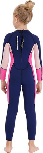 Little Kids Girls Boys UV Protection Swimsuits 2.5mm Neoprene Keep Warm Wetsuit Long Sleeves Diving Suits in Saudi Arabia