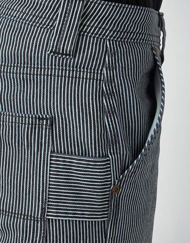 سروال Dickies نسائي مريح مستقيم Carpenter Hickory Stripe Work Utility Pants in Saudi Arabia