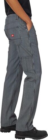 سروال Dickies نسائي مريح مستقيم Carpenter Hickory Stripe Work Utility Pants in Saudi Arabia