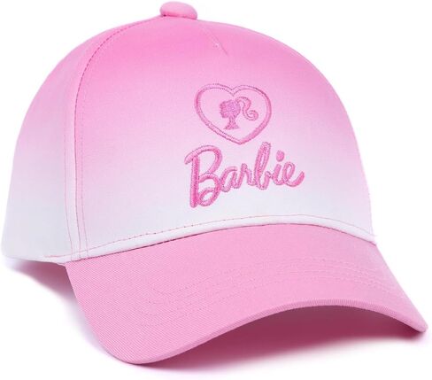 Barbie Girls Cap and Free Sunglasses | Kids Doll Logo Pink Ombre Adjustable Snapback Baseball Hat Summer Holiday Accessories in Saudi Arabia