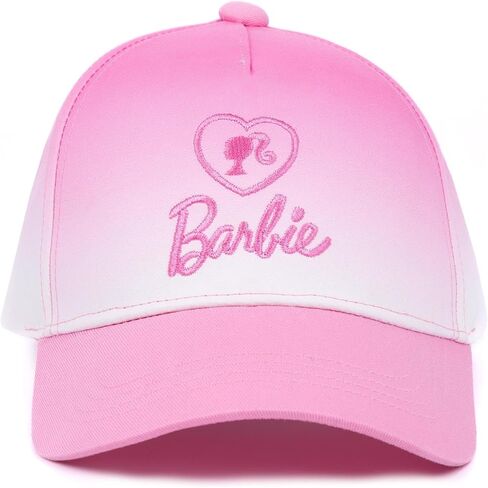 Barbie Girls Cap and Free Sunglasses | Kids Doll Logo Pink Ombre Adjustable Snapback Baseball Hat Summer Holiday Accessories in Saudi Arabia