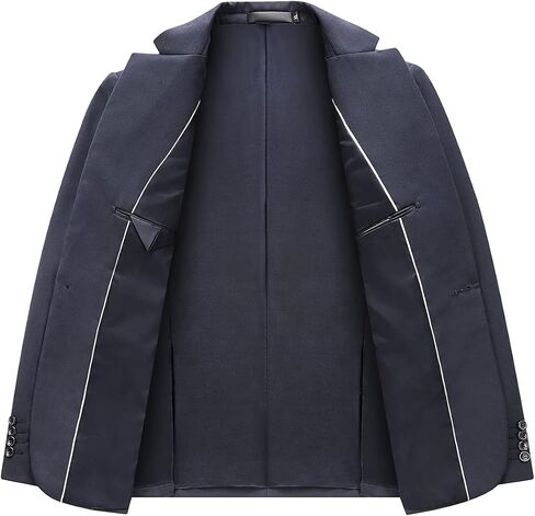 Men's Casual Slim Fit Suit Blazer Jacket One Button Lightweight Sport Coats Formal Dress Daily Business Suit Jacket in Kuwait