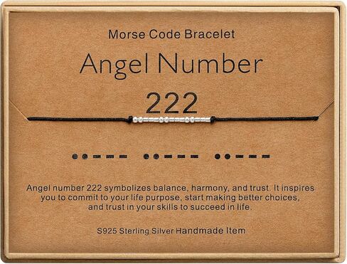 Angel Number Bracelets for Women Number Morse Code Bracelets Numerology Jewelry Inspirational Gifts for Women in Saudi Arabia