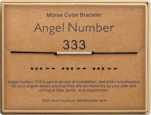 Angel Number Bracelets for Women Number Morse Code Bracelets Numerology Jewelry Inspirational Gifts for Women in Kuwait