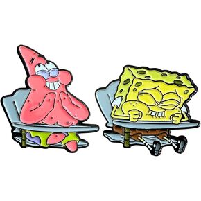 SpongeBob and Patrick Laughing In Class - SpongeBob Squarepants Collectible Enamel Pinset in Kuwait