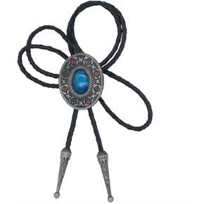 KeCol Mens Long Stars Texas Bolo Tie Western Cowboy Necktie Necklace Bolo Tie for Men
