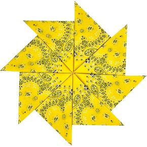 Junevna 100% Cotton 8 Pack Cotton Bandanas
