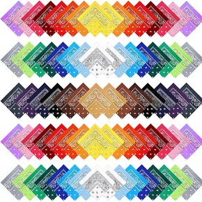 Tarpop 150 Pcs Paisley Bandanas Bulk Western Cowboy Bandana Set Face Mask Scarf Polyester Handkerchiefs Headband