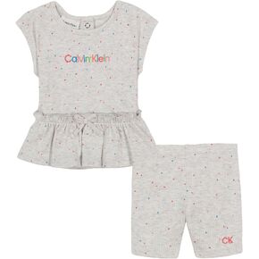 Calvin Klein Baby Girls 2 Pieces Short Set