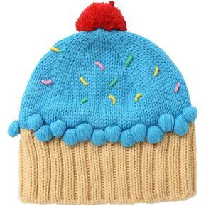 XINQIAO Unisex Kids Cupcake Beanie Cartoon Knitting Hat for 3-8 Years Boys Girls in Kuwait