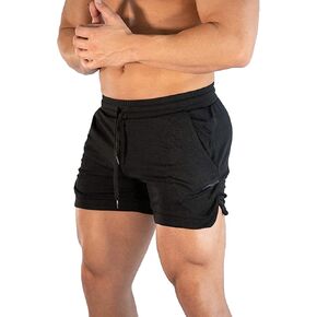 CEHT Mens Workout Running Shorts Lightweight Athletic Gym Shorts with Zipper Pockets