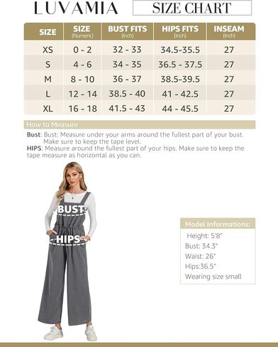 luvamia Jumpsuits for Women Loose Fit Waffle Knit Baggy Fashion Wide Leg Jumpsuit Overalls Comfy Casual Long Pant Romper in Saudi Arabia
