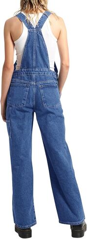 Tongmingyun Women's Casual Denim Overalls Vintage Stretch Adjustable Straps Bib Jeans Pants Jumpsuits in Saudi Arabia