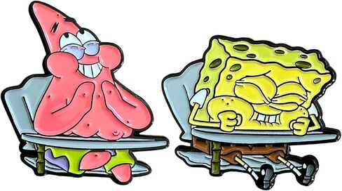 SpongeBob and Patrick Laughing In Class - SpongeBob Squarepants Collectible Enamel Pinset in Kuwait
