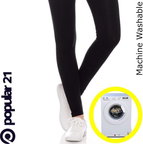 Popular 21 Fold Over Yoga Pants for Women | Soft Cotton Full Length Leggings in Saudi Arabia