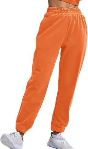 بنطال رياضي نسائي برتقالي لحفلات الهالوين، بنطال رياضي بجزء سفلي من شبح شبح، بنطال رياضي بطباعة اليقطين in Kuwait