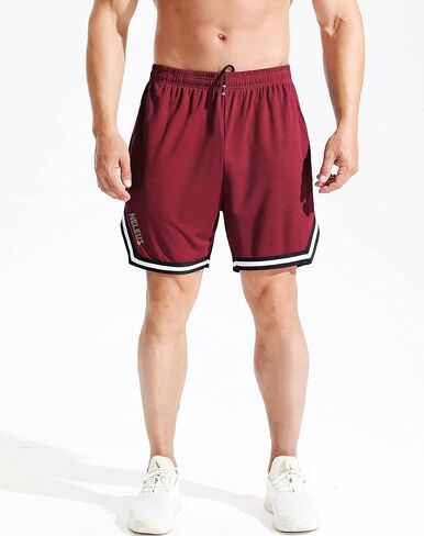 NELEUS Men's 7 inch Lightweight Workout Running Shorts with Pockets in Kuwait