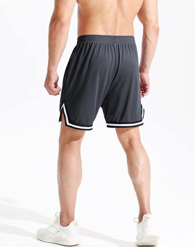 NELEUS Men's 7 inch Lightweight Workout Running Shorts with Pockets in Kuwait
