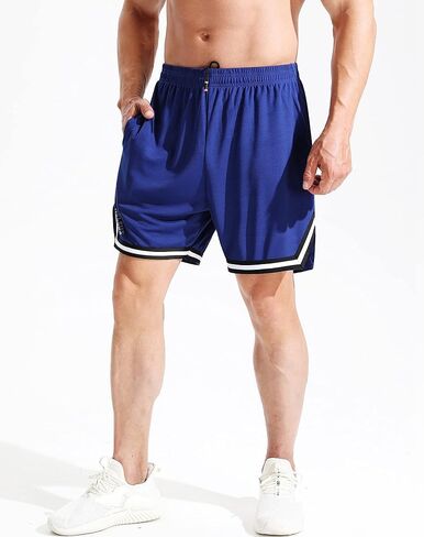 NELEUS Men's 7 inch Lightweight Workout Running Shorts with Pockets in Kuwait