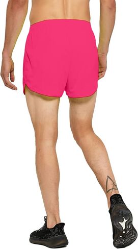 DEMOZU Men's 3 Inch Neon Running Shorts Quick Dry Workout Athletic Gym Marathon Shorts with Liner in Kuwait