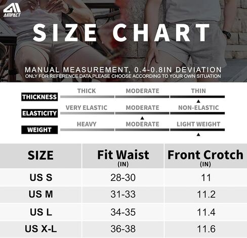AIMPACT Men's 5"/7" Sweat Shorts Elastic Waist Gym Workout with Pockets in Saudi Arabia