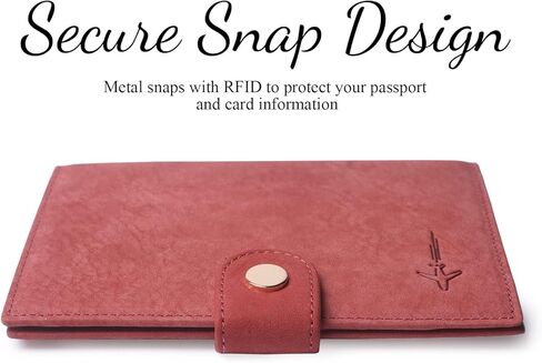 Genuine Leather Passport Case, RFID Passport Cover with Credit Card Holder for Women and Men Family ID Travel in Kuwait