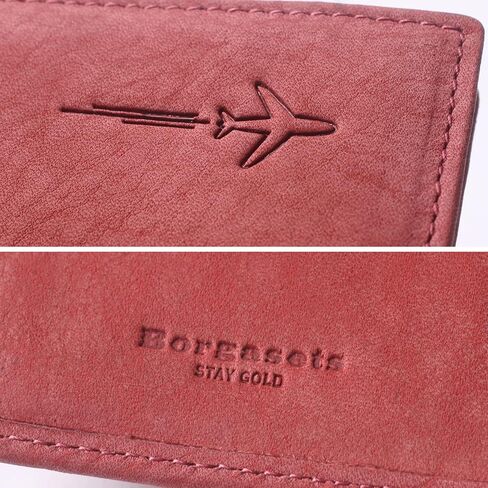 Genuine Leather Passport Case, RFID Passport Cover with Credit Card Holder for Women and Men Family ID Travel in Kuwait