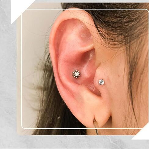 16G Monroe Lip Piercing Jewelry Labret Studs Tragus Hoop Earrings Nose Piercing Flat Back Helix Earring in Saudi Arabia