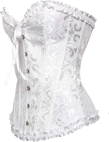 EVAbaby Women Sexy Floral Boned Corset Overbust Body Shaper Bustier in Kuwait