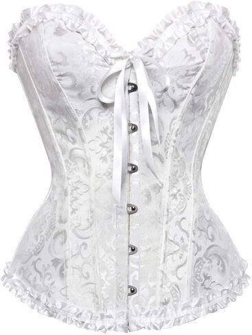 EVAbaby Women Sexy Floral Boned Corset Overbust Body Shaper Bustier in Kuwait