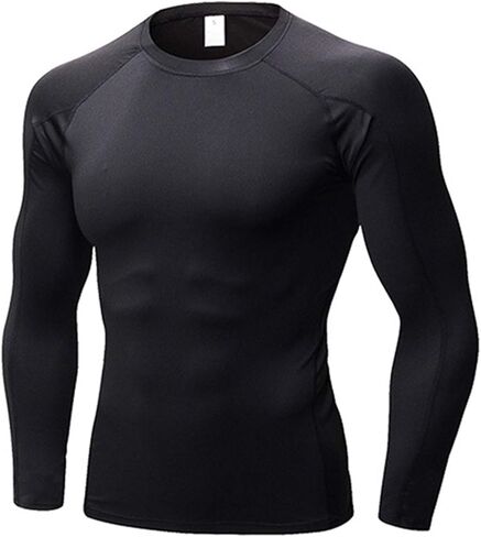 LANBAOSI Mens Workout Compression Set Pants and Long Sleeve Shirts Winter Warm Thermal Baselayer Top & Bottom in Kuwait