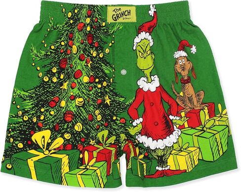 شورت رجالي من Dr. Seuss The Grinch Holiday مزود بأزرار in Kuwait