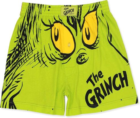 شورت رجالي من Dr. Seuss The Grinch Holiday مزود بأزرار in Kuwait