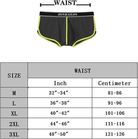 ZONBAILON Men's Sexy Shorts Breathable Underwear Trunk Running Workout Shorts Quick Dry Lounge Sleep Pajama in Kuwait