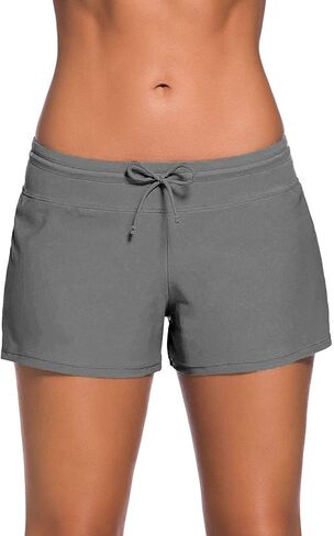 ويلبوند ملابس السباحة النسائية السراويل Tankini السباحة ملخصات حجم كبير أسفل بواردشورت الصيف ملابس الشاطئ جذوع للفتيات in Kuwait