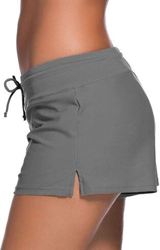 ويلبوند ملابس السباحة النسائية السراويل Tankini السباحة ملخصات حجم كبير أسفل بواردشورت الصيف ملابس الشاطئ جذوع للفتيات in Kuwait