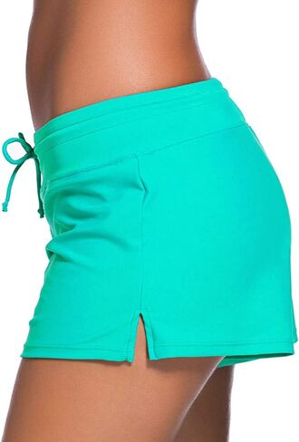 WILLBOND Women Swimsuit Shorts Tankini Swim Briefs Plus Size Bottom Boardshort Summer Swimwear Beach Trunks for Girls in Kuwait
